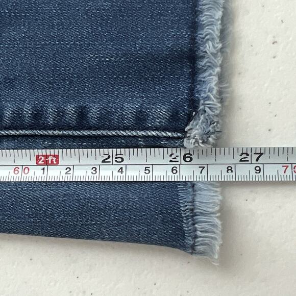 Democracy Womens Ab Technology Medium Wash Denim Raw Hem Skinny Jeans Size 6‎ - Picture 13 of 13